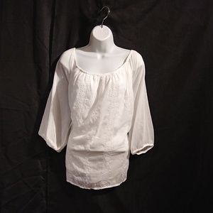 Boutique White Long Sleeve Blouse